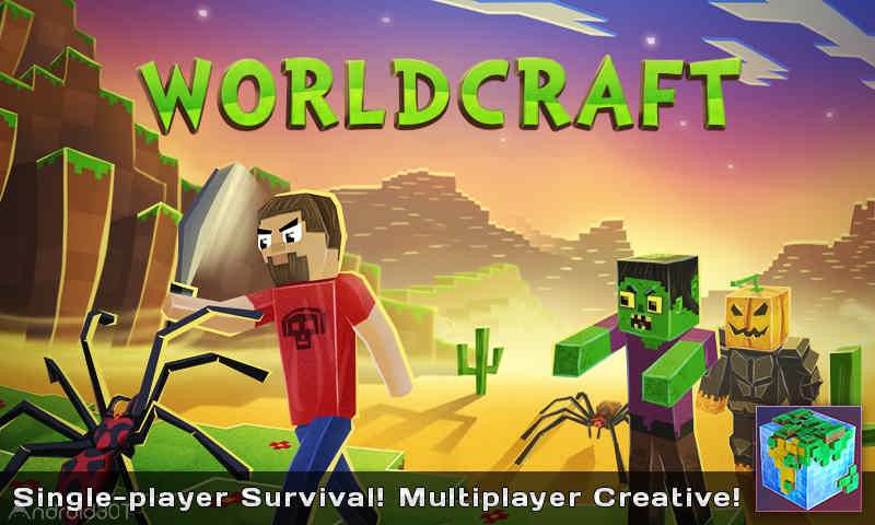 دانلود WorldCraft : 3D Build & Craft 3.8.6 – بازی پرطرفدار ورلد کرافت اندروید